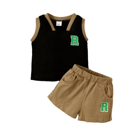 Qtinghua Toddler Baby Boy Summer Clothes Letter Print Contrast Color Sleeveless Tank Tops with Elastic Shorts Infant Outfits
Qtinghua Toddler Baby Boy Summer Clothes Letter Print Contrast Color Sleeveless Tank Tops with Elastic Shorts Infant Outfits