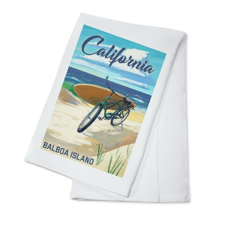 Balboa Island California Beach Cruiser on Beach (100% Cotton Tea Towel Decorative Hand Towel Kitchen and Home)
Balboa Island California Beach Cruiser on Beach (100% Cotton Tea Towel Decorative Hand Towel Kitchen and Home)