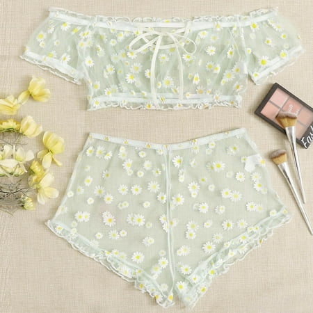 YDKZYMD Women s Lingerie Set Multicolour Plus Size Large Floral Mesh Nightdress Sexy with Short Sleeve Top Lingerie 2 Piece
YDKZYMD Women s Lingerie Set Multicolour Plus Size Large Floral Mesh Nightdress Sexy with Short Sleeve Top Lingerie 2 Piece