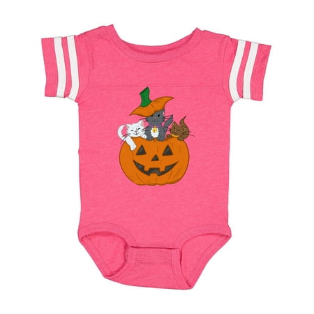 Inktastic Halloween Kitties in Pumpkin Gift Baby Boy or Baby Girl Bodysuit