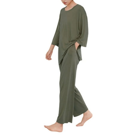 Homgro Women s 2 Piece Pajama Set Long Sleeve Tops and Pants Cozy Pajamas Fall Soft Spring Ankle Length Pjs Green Medium
Homgro Women s 2 Piece Pajama Set Long Sleeve Tops and Pants Cozy Pajamas Fall Soft Spring Ankle Length Pjs Green Medium