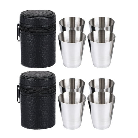 1 Set Stainless Steel Wine Glasses Portable Wine Cups Outdoor Camping Cups 
1 Set Stainless Steel Wine Glasses Portable Wine Cups Outdoor Camping Cups