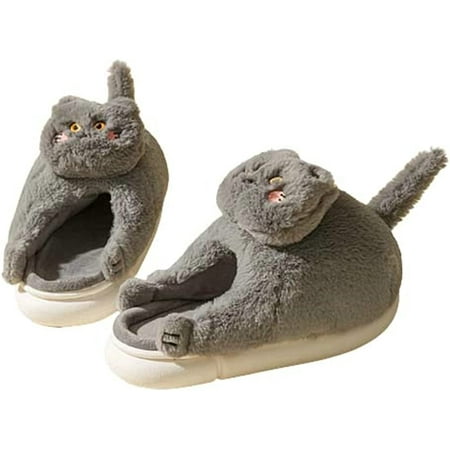 PIKADINGNIS Lovely Mew Cat Furry Flippers for Women Men Cute Animal Fluffy Faux Fur Warm Soft House Shoes Plush Indoor Slippers
PIKADINGNIS Lovely Mew Cat Furry Flippers for Women Men Cute Animal Fluffy Faux Fur Warm Soft House Shoes Plush Indoor Slippers