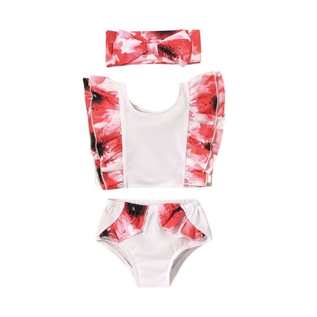 Toddler Girl One Piece Swimsuit Bathing Ruffle Set Suit Floral Beach Bathing Suit Size 3 Years-3 Years
Toddler Girl One Piece Swimsuit Bathing Ruffle Set Suit Floral Beach Bathing Suit Size 3 Years-3 Years