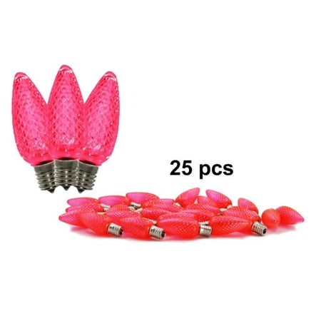 Queens of Christmas C9-SMD-RETRO-PI-25 C9 Dimmable SMD LED Retrofit Bulb Pink - Pack of 25
Queens of Christmas C9-SMD-RETRO-PI-25 C9 Dimmable SMD LED Retrofit Bulb Pink - Pack of 25