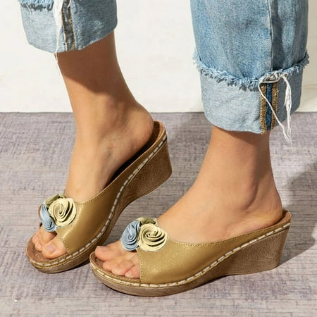 HIBRO Women Fashion Casual Flowers Solid Color Large Size Slope Sandals And Slippers
HIBRO Women Fashion Casual Flowers Solid Color Large Size Slope Sandals And Slippers
