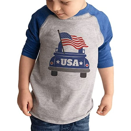 7 ate 9 Apparel Kids Patriotic 4th of July Shirt - USA Truck American Flag Blue Shirt 12 Months
7 ate 9 Apparel Kids Patriotic 4th of July Shirt - USA Truck American Flag Blue Shirt 12 Months