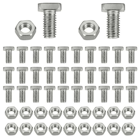 IMSHIE 50Set Aluminium Greenhouse Nuts and Bolts for Building Repairing