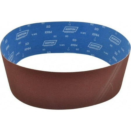 Norton 6 Wide x 48 OAL 80 Grit Ceramic Abrasive Belt Ceramic Medium Coated Y Weighted Cloth Backing Series R984
Norton 6 Wide x 48 OAL 80 Grit Ceramic Abrasive Belt Ceramic Medium Coated Y Weighted Cloth Backing Series R984