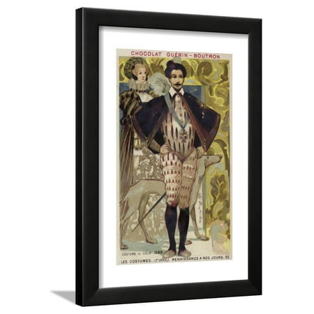 Court Dress, 1588 Framed Print Wall Art