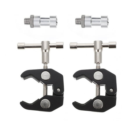 2PCS Super Clamp Aluminum Alloy 1/4 inch 3/8 inch Thread Camera Clip Holder Supply
2PCS Super Clamp Aluminum Alloy 1/4 inch 3/8 inch Thread Camera Clip Holder Supply