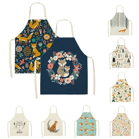 XWQ Cooking Bib with Strap Oil-proof Flax Cartoon Fox Pattern Printed Kitchen Apron Household Supplies
XWQ Cooking Bib with Strap Oil-proof Flax Cartoon Fox Pattern Printed Kitchen Apron Household Supplies