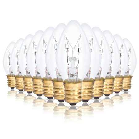 Simba Lighting C7 15W Replacement Bulb Clear Candle Shape 120V E12 Candelabra Base 2700K 12-Pack
Simba Lighting C7 15W Replacement Bulb Clear Candle Shape 120V E12 Candelabra Base 2700K 12-Pack