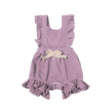 TAIAOJING Infant Baby Romper Newborn Girls Color Solid Ruffles Backcross Bodysuit Outfits One Piece Outfits 6-12 Months
TAIAOJING Infant Baby Romper Newborn Girls Color Solid Ruffles Backcross Bodysuit Outfits One Piece Outfits 6-12 Months