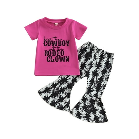 Gwiyeopda Toddler Baby Girls Summer Outfit Sets Short Sleeve Letter Tops Flared Pants Sets
Gwiyeopda Toddler Baby Girls Summer Outfit Sets Short Sleeve Letter Tops Flared Pants Sets