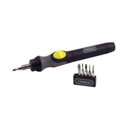 General Cordless Powered Screwdriver with Bit Set