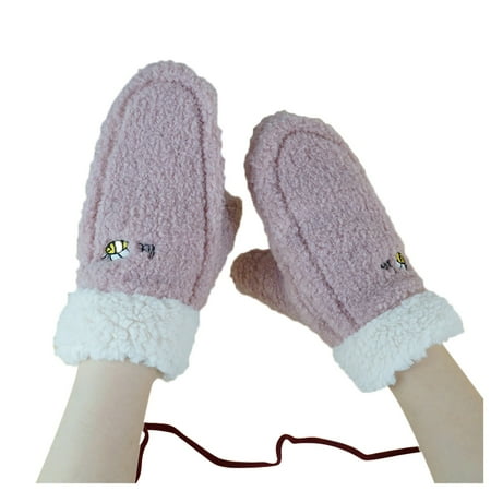 Dadaria Gloves for Women Winter Keep Warm Cashmere Lovely Printing Weave Knitted Flip Gloves Pink Women
Dadaria Gloves for Women Winter Keep Warm Cashmere Lovely Printing Weave Knitted Flip Gloves Pink Women
