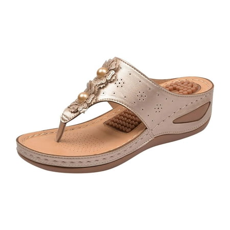 Fanxing Sandals for Women with Arch Support Summer Casual Breathable Wedge Sandals Flip Flops | Massage Function
Fanxing Sandals for Women with Arch Support Summer Casual Breathable Wedge Sandals Flip Flops | Massage Function