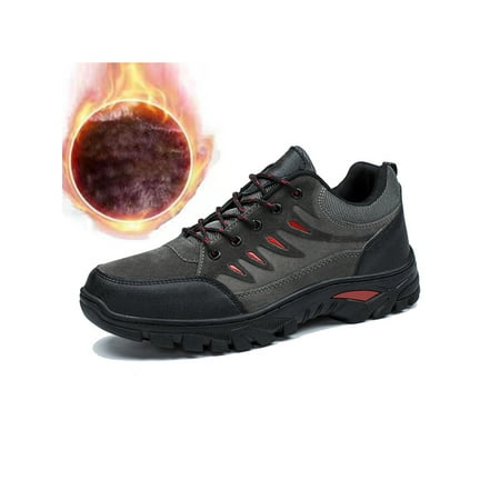Lacyhop Men Comfort Shoe Lace Up Hiking Shoes Sport Sneakers Cold Weather Lightweight Trainers Warm Plush Lined Athletic Sneaker Gray Cotton 7.5
Lacyhop Men Comfort Shoe Lace Up Hiking Shoes Sport Sneakers Cold Weather Lightweight Trainers Warm Plush Lined Athletic Sneaker Gray Cotton 7.5