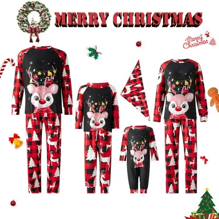 Holiday Christmas Pajamas Set Family Matching Sleepwear Outfit for Couples Children Baby Dog
Holiday Christmas Pajamas Set Family Matching Sleepwear Outfit for Couples Children Baby Dog