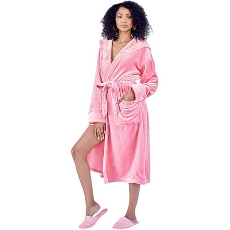LOTUS LINEN Women Plush Hooded Robes - Women s Fleece Long Bathrobe with Hood
LOTUS LINEN Women Plush Hooded Robes - Women s Fleece Long Bathrobe with Hood