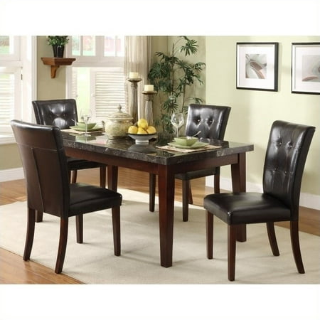 Trent Home Decatur 5 Piece Dining Table Set in Espresso