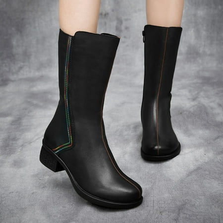 TALKVE Color Zipper Solid Fashion Heel Plus Women s Velvet Shoes Mid Oots Inner Mid Heel Thick Women s Boots
TALKVE Color Zipper Solid Fashion Heel Plus Women s Velvet Shoes Mid Oots Inner Mid Heel Thick Women s Boots