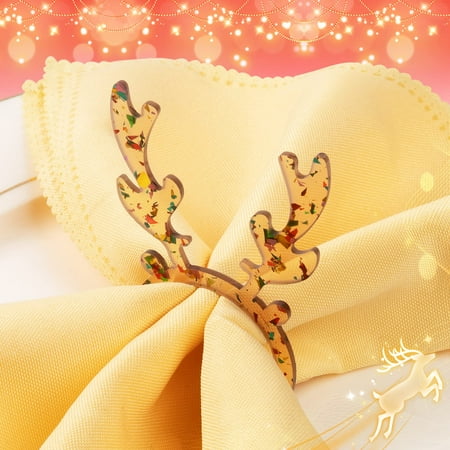 Christmas Deer Napkins 12pcs Reindeer Napkin Rings Glitter Napkin Buckle for Christmas Party Dinner Wedding Dining Table
Christmas Deer Napkins 12pcs Reindeer Napkin Rings Glitter Napkin Buckle for Christmas Party Dinner Wedding Dining Table