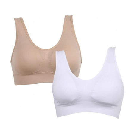 Sports Bra Size S-6XL Outdoor Underwear Women Seamless Bra Solid Fitness Bras Yoga Tops Soft Cup Lovely Young 2pcs White&Beige
Sports Bra Size S-6XL Outdoor Underwear Women Seamless Bra Solid Fitness Bras Yoga Tops Soft Cup Lovely Young 2pcs White&Beige