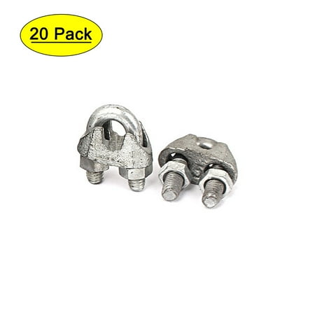 Unique Bargains Metal Wire Rope U-Shape Bolt Clamp Cable Clip 5mm Thread Dia Silver Tone 20pcs
Unique Bargains Metal Wire Rope U-Shape Bolt Clamp Cable Clip 5mm Thread Dia Silver Tone 20pcs