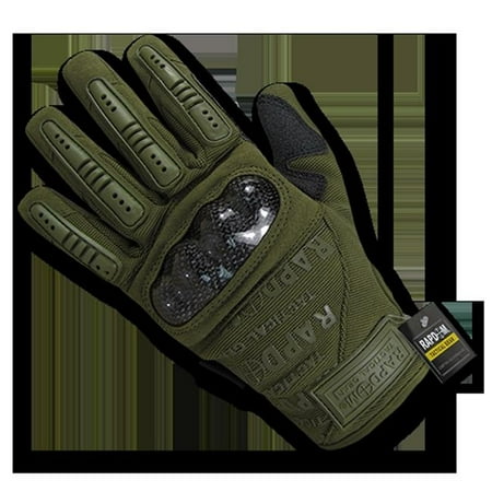 Carbon Fiber Combat Gloves Olive Drab - Small