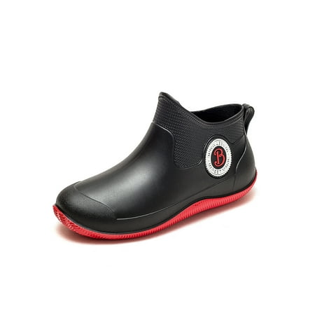 Rotosw Womens Mens Garden Shoes Outdoor Rain Boots Slip Resistant Rubber Boot Unisex Rainboot Women Men Comfort Lightweight Waterproof Black Red 10
Rotosw Womens Mens Garden Shoes Outdoor Rain Boots Slip Resistant Rubber Boot Unisex Rainboot Women Men Comfort Lightweight Waterproof Black Red 10