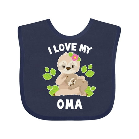 Inktastic Cute Sloth I Love My Oma with Green Leaves Gift Baby Boy or Baby Girl Bib
Inktastic Cute Sloth I Love My Oma with Green Leaves Gift Baby Boy or Baby Girl Bib