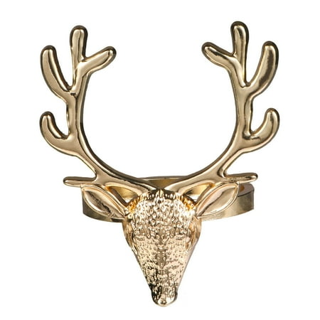 Lixi 4Pcs Christmas Deer Head Design Napkin Rings Alloy Napkin Holder Party Decor
Lixi 4Pcs Christmas Deer Head Design Napkin Rings Alloy Napkin Holder Party Decor