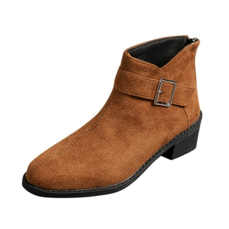 Jungdeepe Ladies Autumn And Winter Fashion Suede Buckle Ankle Boots Temperament Casual Rain Boots for Women Size 6 Boots Shadow Daily Shoes Boots for Women Chestnut Size 8 Cute Womens Short Boots
Jungdeepe Ladies Autumn And Winter Fashion Suede Buckle Ankle Boots Temperament Casual Rain Boots for Women Size 6 Boots Shadow Daily Shoes Boots for Women Chestnut Size 8 Cute Womens Short Boots