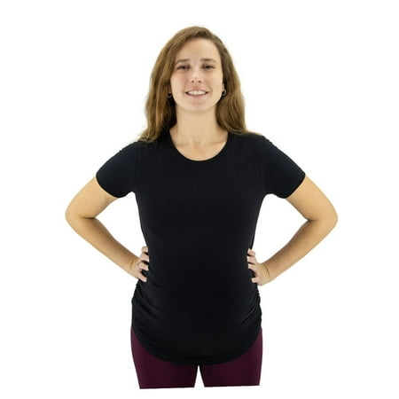 Women Maternity Tops Casual Pregnancy Shirts Classic Side Ruched Maternity Shirt XX-Large Black
Women Maternity Tops Casual Pregnancy Shirts Classic Side Ruched Maternity Shirt XX-Large Black