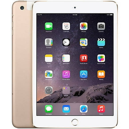 Apple iPad mini 3 16GB Wi-Fi + Cellular Refurbished, Gold