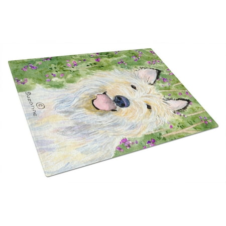 Caroline s Treasures Berger Picard Glass Cutting Board Large