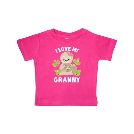 Inktastic Cute Sloth I Love My Granny with Green Leaves Gift Baby Boy or Baby Girl T-Shirt
Inktastic Cute Sloth I Love My Granny with Green Leaves Gift Baby Boy or Baby Girl T-Shirt