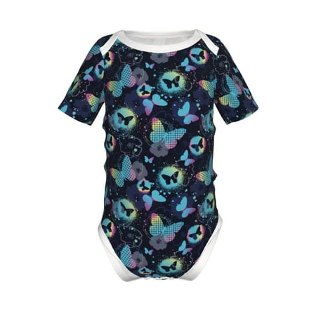 Adobk Blue Butterfly Print Baby Climbing Clothes Jumpsuit Rompers Classic Rompers Child Short sleeve Bodysuits-9M
Adobk Blue Butterfly Print Baby Climbing Clothes Jumpsuit Rompers Classic Rompers Child Short sleeve Bodysuits-9M