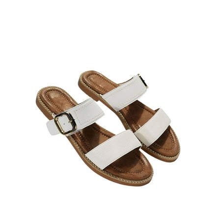 Daeful Women s Flat Sandals Summer Slides Slip On Beach Sandal Street Fashion Comfort Open Toe Casual Shoes White 7.5
Daeful Women s Flat Sandals Summer Slides Slip On Beach Sandal Street Fashion Comfort Open Toe Casual Shoes White 7.5