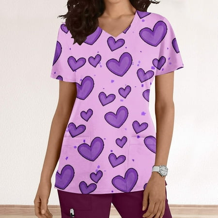 Hvyesh Mother Day Deals Plus Size Holiday Scrub Tops for Women Print Scrubs Shirt Tops Short Sleeve V Neck Working Uniform Medical Workwear with Pocket Coffee Scrubs for women M
Hvyesh Mother Day Deals Plus Size Holiday Scrub Tops for Women Print Scrubs Shirt Tops Short Sleeve V Neck Working Uniform Medical Workwear with Pocket Coffee Scrubs for women M