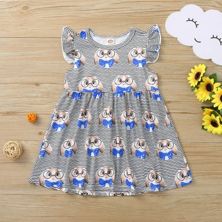 Binmer Toddler Kids Baby Girls Ruffle Easter Striped Bunny Print Dress Party Princess
Binmer Toddler Kids Baby Girls Ruffle Easter Striped Bunny Print Dress Party Princess