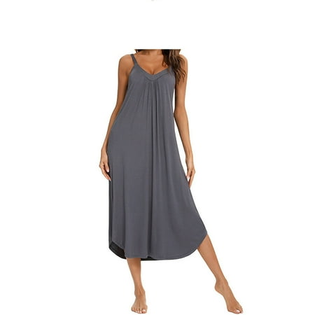 Women Sleeveless Nightgown Spaghetti Strap Long Sleepwear Nightshirt Lounge Dresses
Women Sleeveless Nightgown Spaghetti Strap Long Sleepwear Nightshirt Lounge Dresses