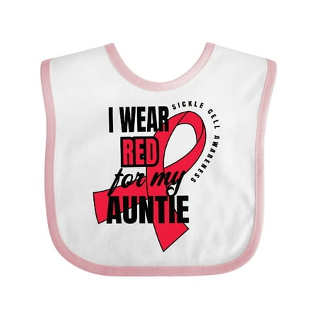 Inktastic Sickle Cell Awareness I Wear Red For My Auntie Gift Baby Boy or Baby Girl Bib
Inktastic Sickle Cell Awareness I Wear Red For My Auntie Gift Baby Boy or Baby Girl Bib