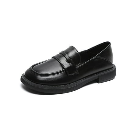 Avamo Women Casual Flats Anti-Slip Loafers Work Breathable Slip On Leather Shoes Black 7
Avamo Women Casual Flats Anti-Slip Loafers Work Breathable Slip On Leather Shoes Black 7