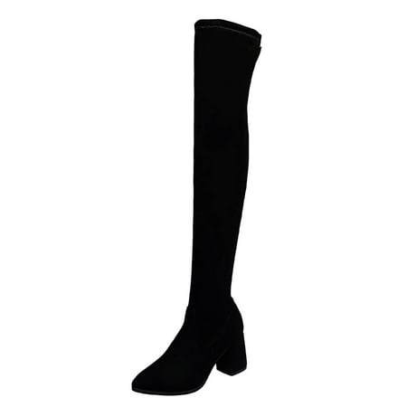 Sehao womens flat dress shoes Womens Shoes Fashion Stretch Solid Color Round Toe Zipper Middle Heel Chunky Heel Over The Knee Boots Artificial leather womens winter shoes
Sehao womens flat dress shoes Womens Shoes Fashion Stretch Solid Color Round Toe Zipper Middle Heel Chunky Heel Over The Knee Boots Artificial leather womens winter shoes