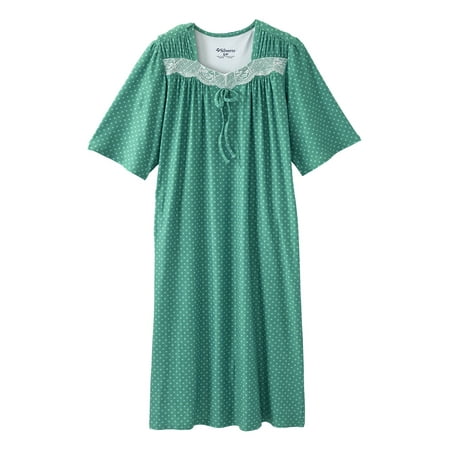 Silvert s Women s Open Back Adaptive Lace Trim Nightgown - No Peek Hospital Gown for Seniors - Green Bloom XL
Silvert s Women s Open Back Adaptive Lace Trim Nightgown - No Peek Hospital Gown for Seniors - Green Bloom XL