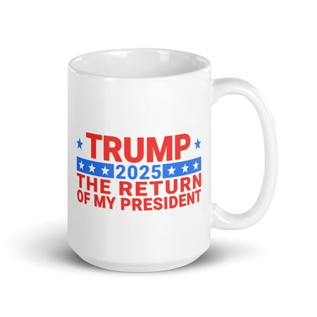 Trump Vance Inauguration White Glossy Mug Trump 2025 The Return Of My President (15 oz)
Trump Vance Inauguration White Glossy Mug Trump 2025 The Return Of My President (15 oz)