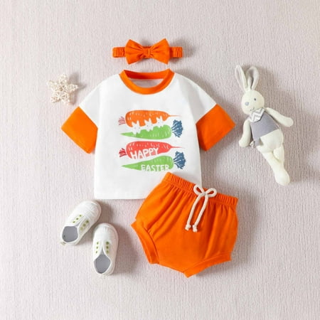 cllios Baby Boys Girls Easter Lovely Embroidered Bunny Candy Color T-shirt Shorts Headband Suit
cllios Baby Boys Girls Easter Lovely Embroidered Bunny Candy Color T-shirt Shorts Headband Suit